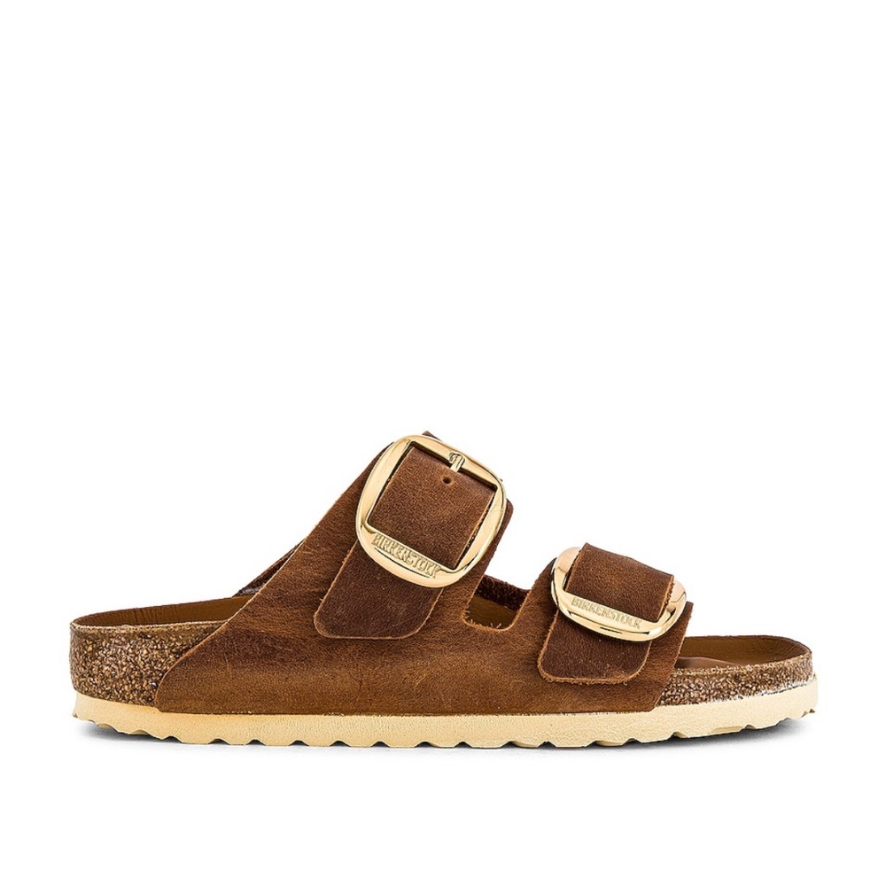 Birkenstock Arizona Big Buckle Sandal in Cognac, Size 37